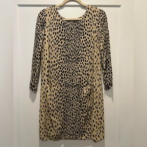 Jcrew cheetah print shift dress